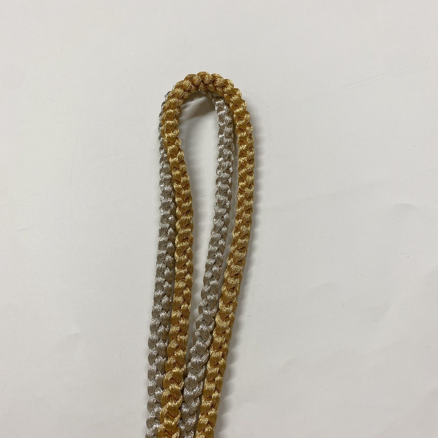 ［8613］帯締め 帯揚げ セット 草花銀杏文様 金銀糸 正絹 着物 帯絞め