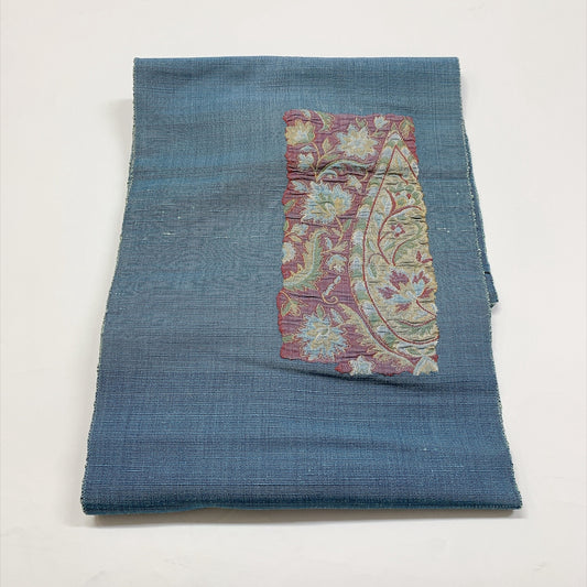 9368# Japanese Vintage Nagoya Obi Belt Kimono Pongee Fabric Silk Traditional