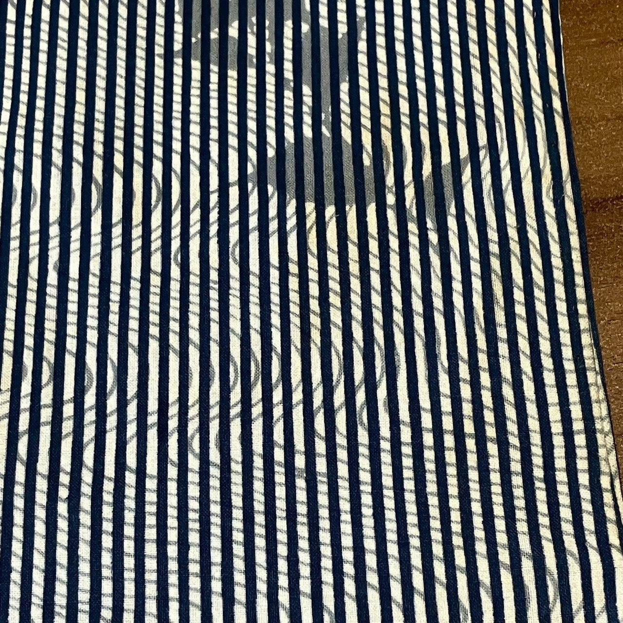 ［9095］浴衣 草花流水縞帳文様 ゆかた レディース 綿 リメイク