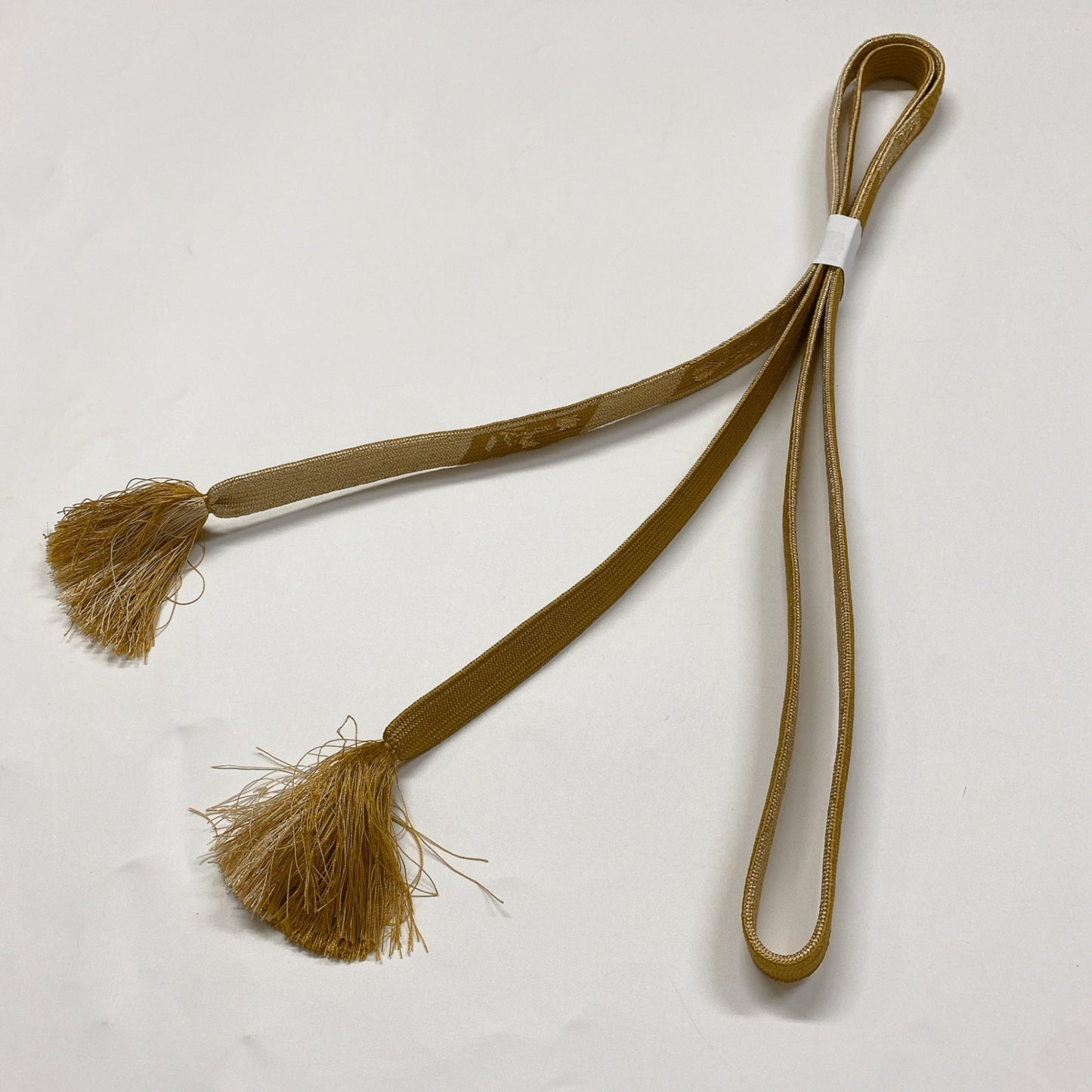 ［8347］帯締め 帯揚げ セット 草花霞文様 金糸 正絹 着物 帯絞め