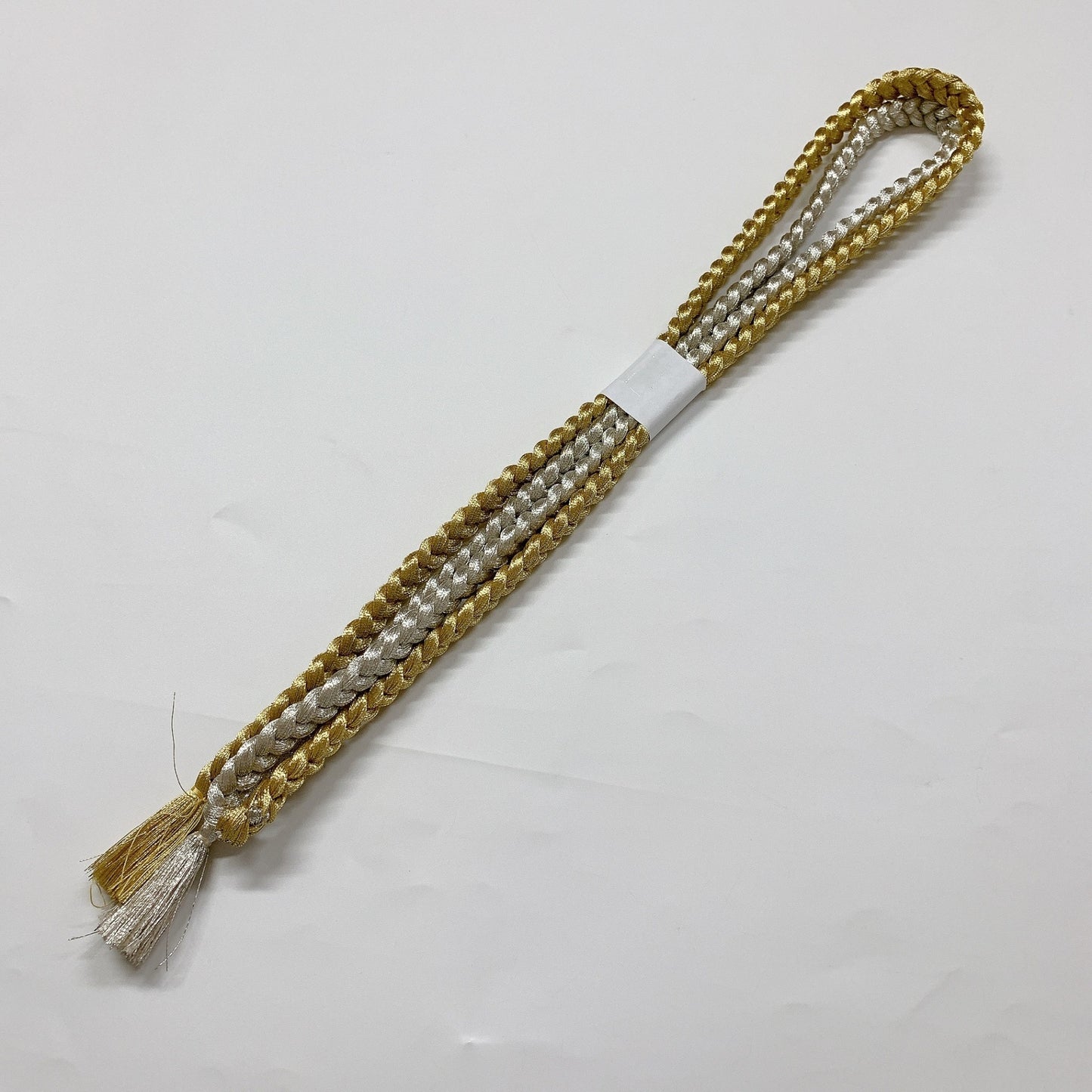 ［8400］帯締め 帯揚げ セット 乱菊文様 金銀糸 正絹 着物 帯絞める 白