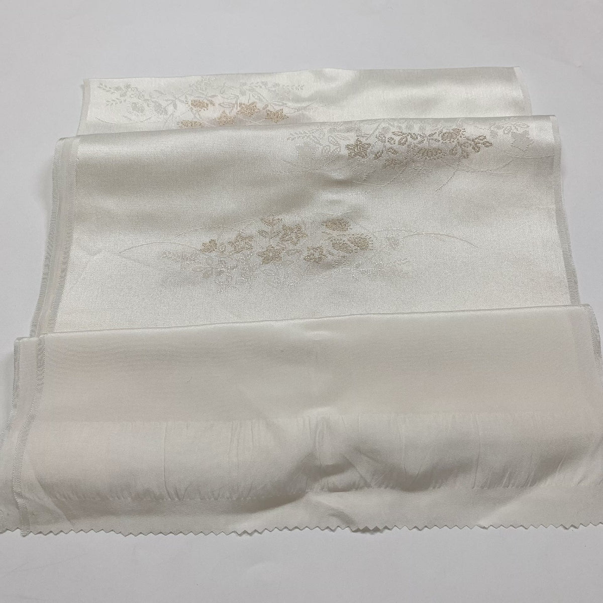 9059# Japanese Kimono Accessory Vintage Obiage and Obijime 2-piece Set Silk