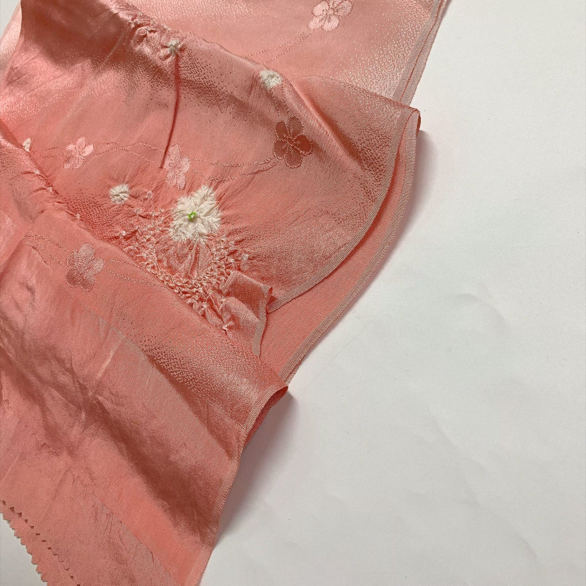 ［9893］帯締め 帯揚げ セット 草花流水文様 絞り 正絹 着物 帯絞め