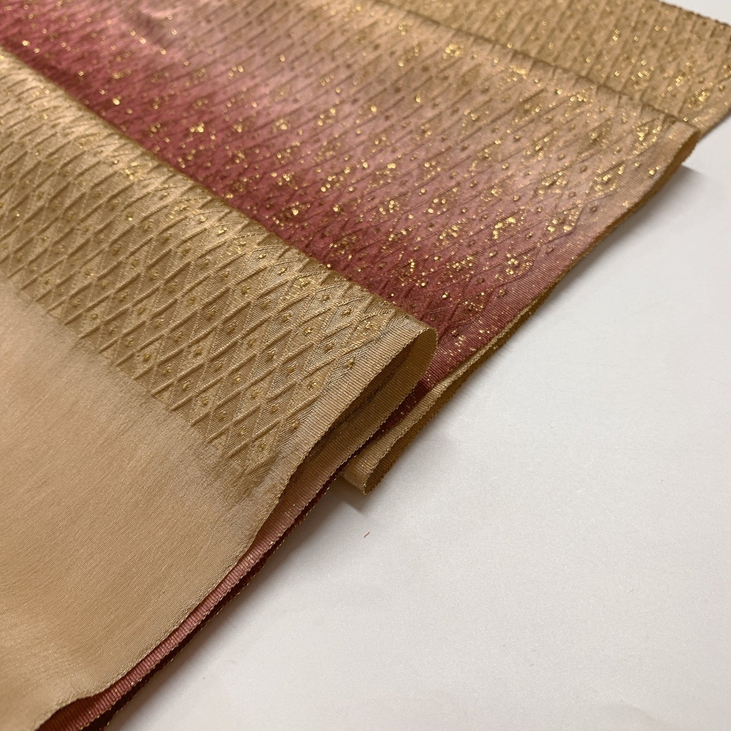 9028# Japanese Kimono Accessory Vintage Obiage and Obijime 2-piece Set Silk
