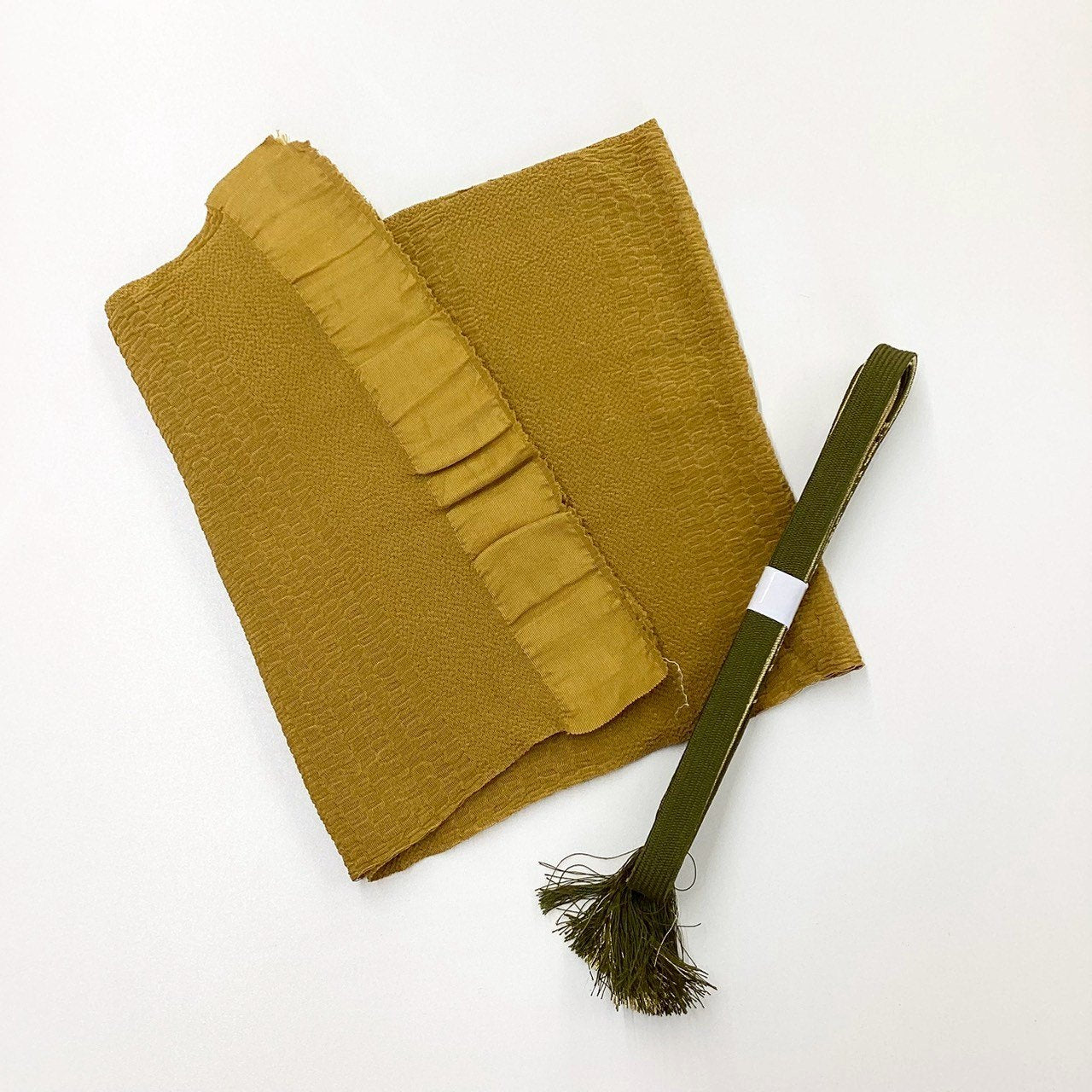 8227# Japanese Kimono Accessory Vintage Obiage and Obijime 2-piece Set Silk