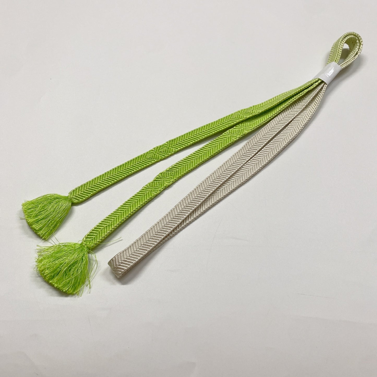 ［8367］帯締め 帯揚げ セット 菊瓦文様 正絹 着物 帯絞め