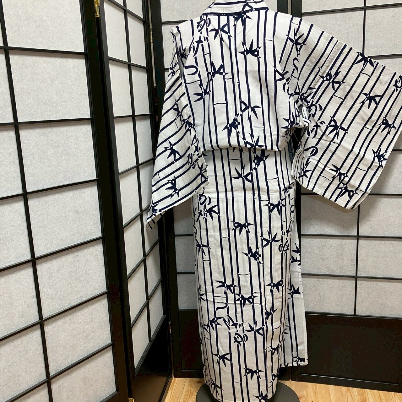 8759# Japanese Yukata Womens Vintage Fabric Cotton Robe Kimono Traditional