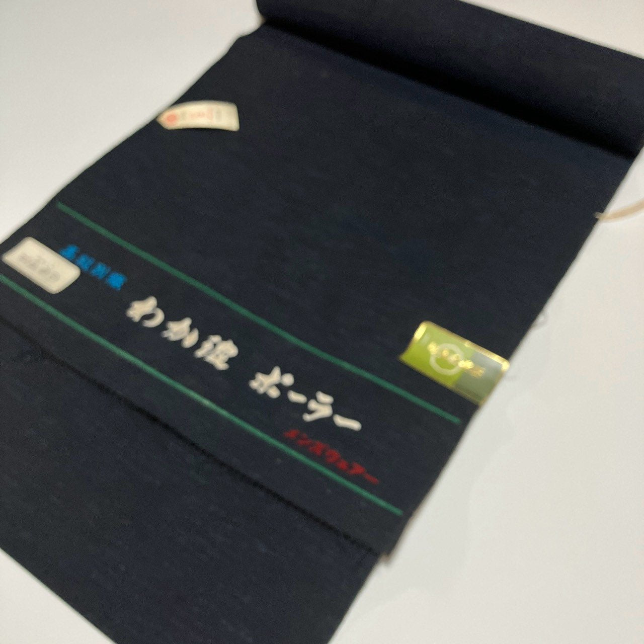 ［9638］紬 反物 一反 ウール 着尺 着物 男物 メンズ 井喜織物