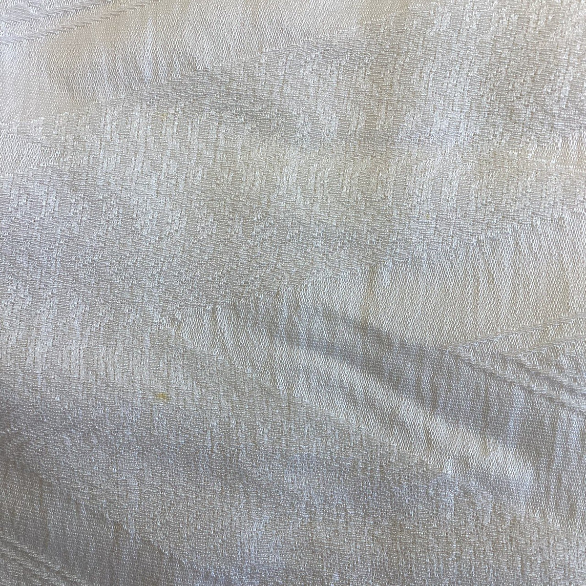 ［9225］帯締め 帯揚げ セット 流水地紋 白 正絹 着物 帯絞め