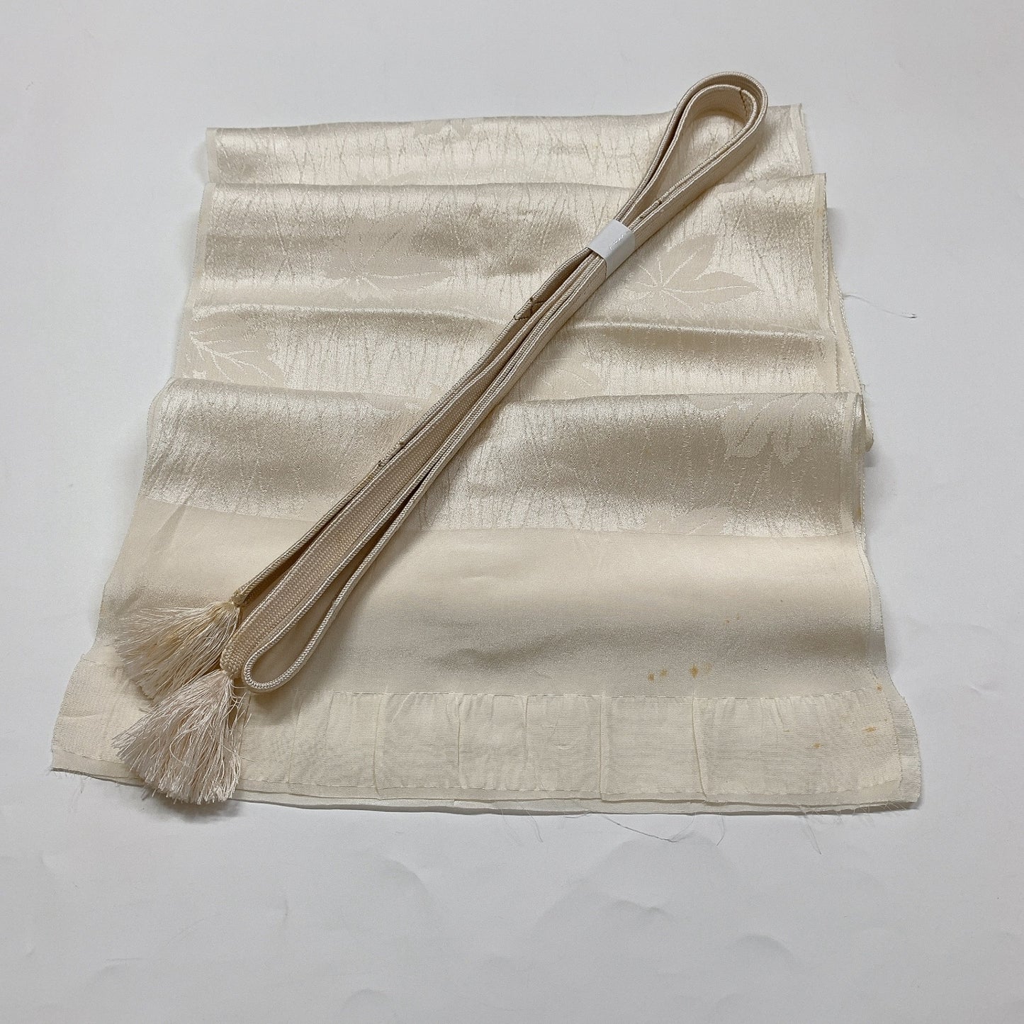 9020# Japanese Kimono Accessory Vintage Obiage and Obijime 2-piece Set Silk