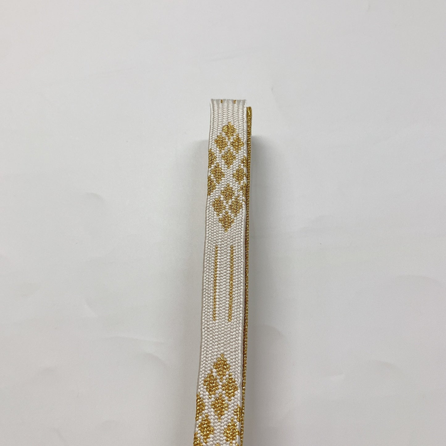 ［8643 ］帯締め 帯揚げ セット 扇面草花流水文様 金糸 正絹 着物 帯絞め