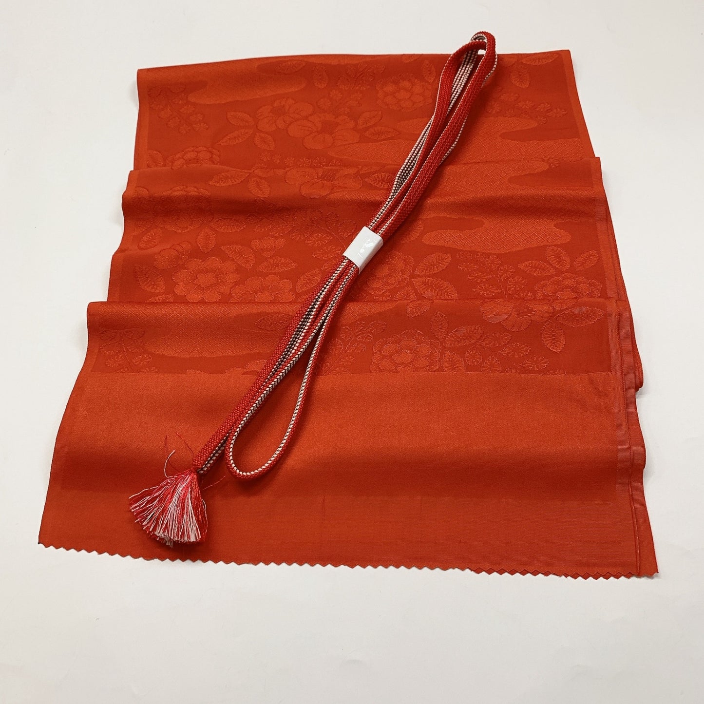 9014# Japanese Kimono Accessory Vintage Obiage and Obijime 2-piece Set Silk