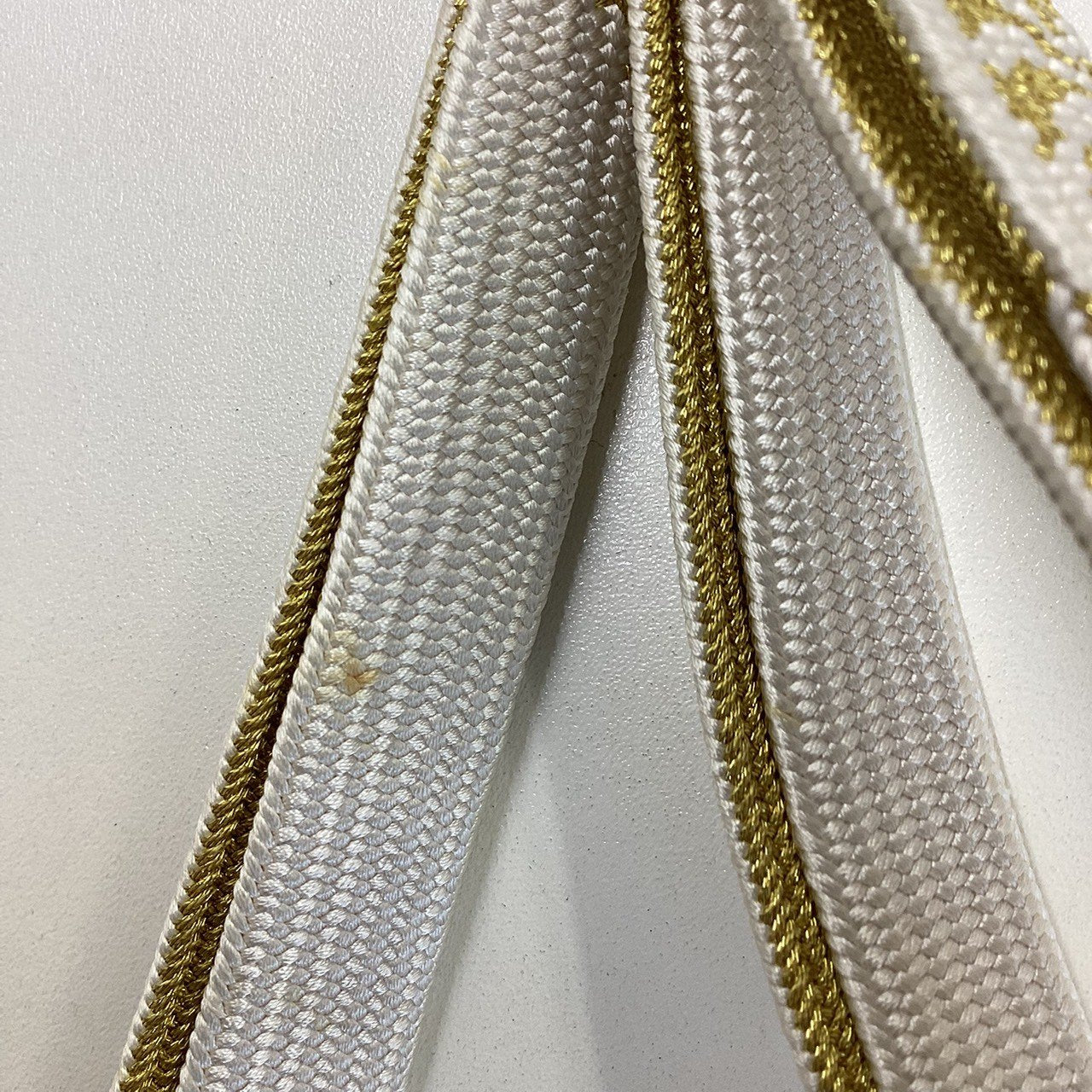 ［8271］帯締め 帯揚げ セット 草花吉祥文様 金糸 正絹 着物 帯絞め