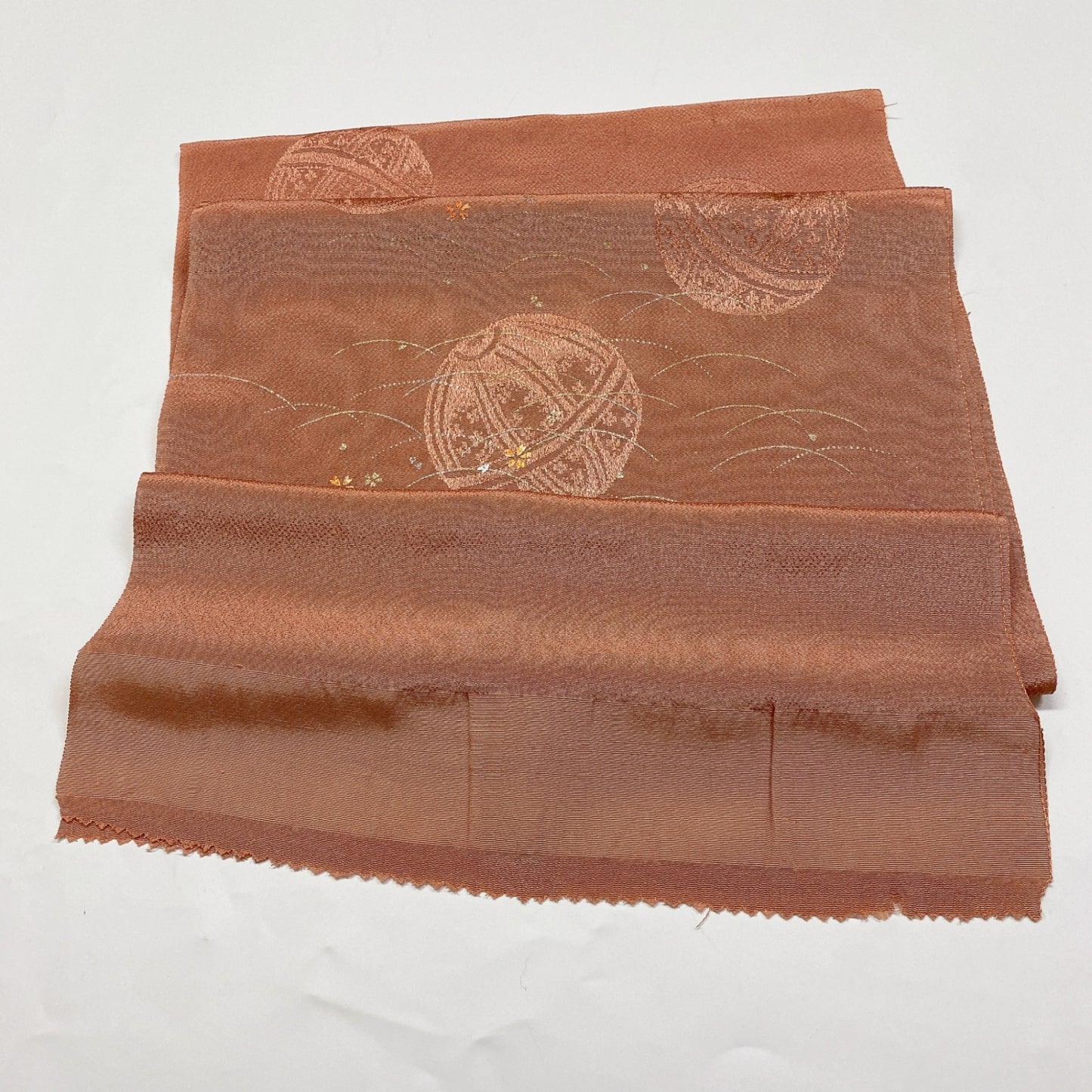 ［8335］帯締め 帯揚げ セット 鞠文様 金銀彩 金糸 正絹 着物 帯絞め