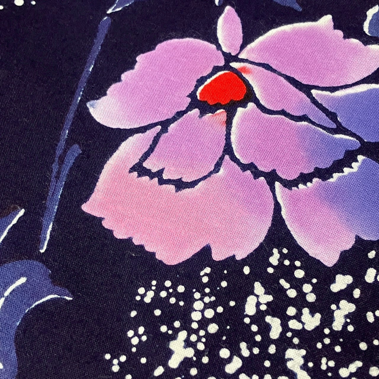 ［9107］浴衣 美品 枝草花文様 綿 レディース ゆかた リメイク