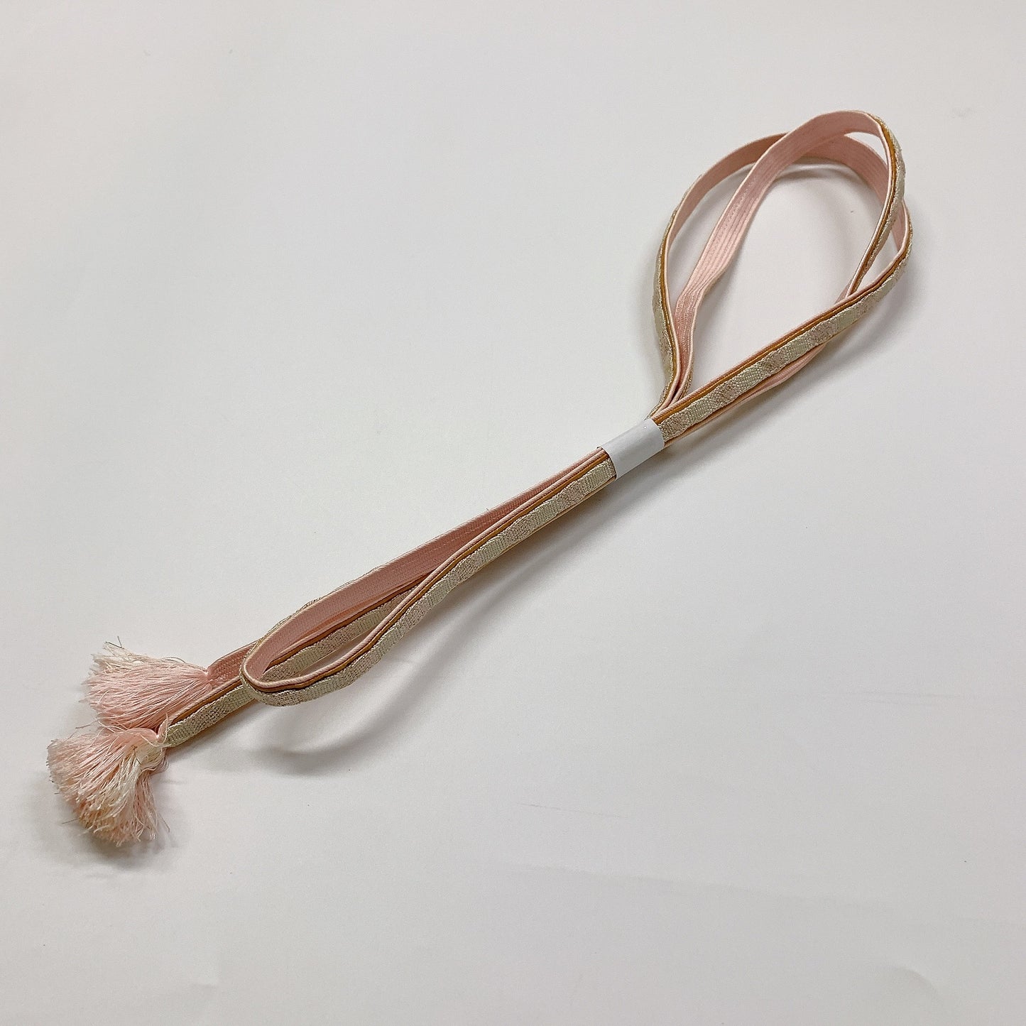 ［8727］帯締め 帯揚げ セット 花流水文様 金糸 正絹 着物 帯絞め
