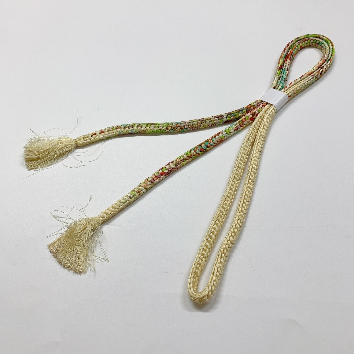 8722# Japanese Kimono Accessory Vintage Obiage and Obijime 2-piece Set Silk