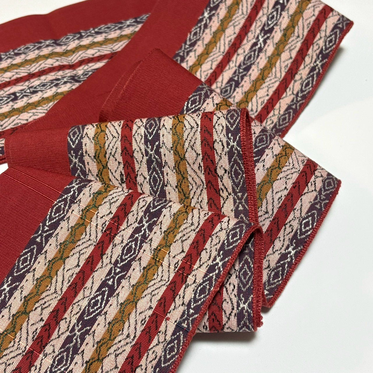 ［9634］半幅帯 縞吉祥文様 浴衣 着物 半巾帯 レディース 袴
