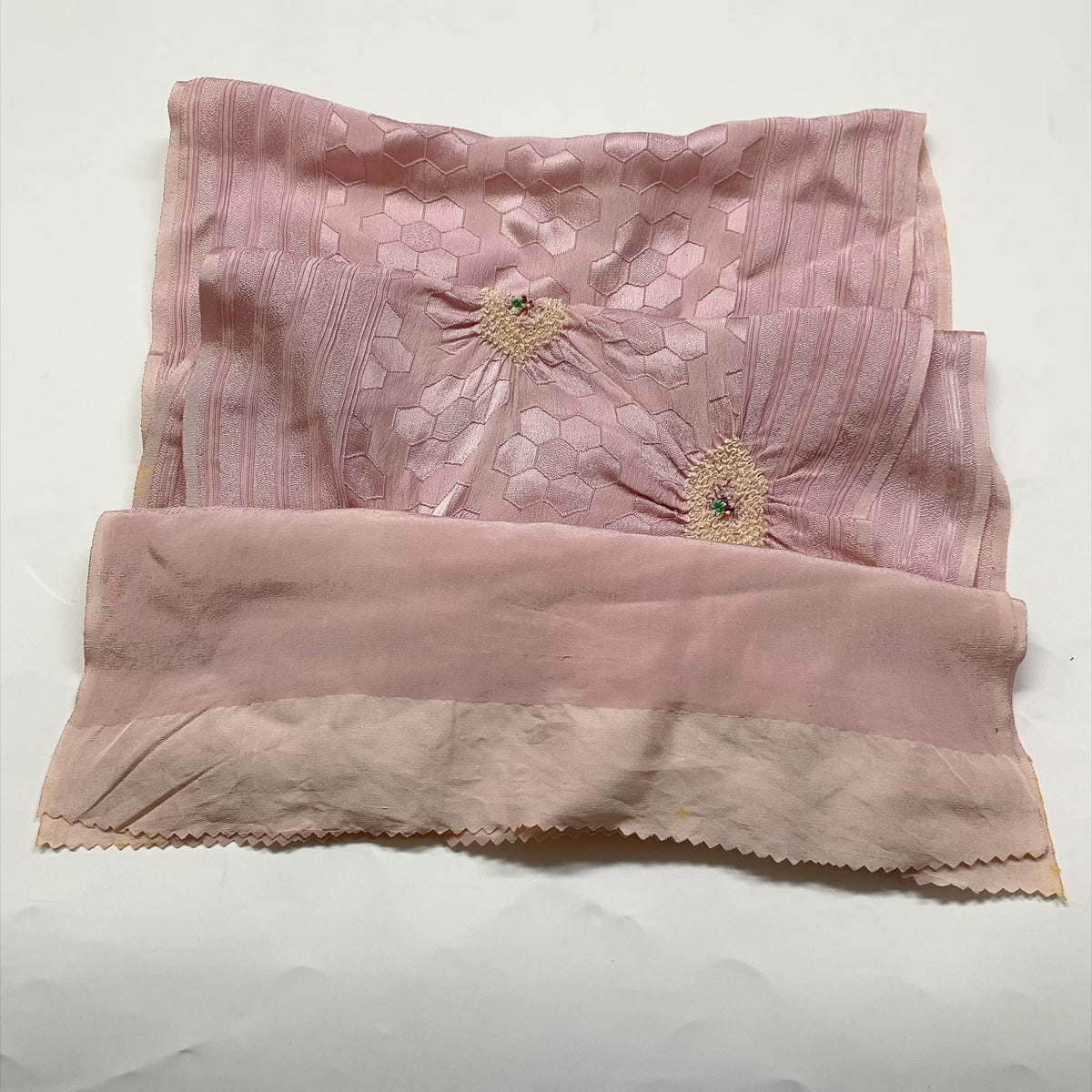 ［9875］帯締め 帯揚げ セット 花亀甲文様 絞り 正絹 着物 帯絞め