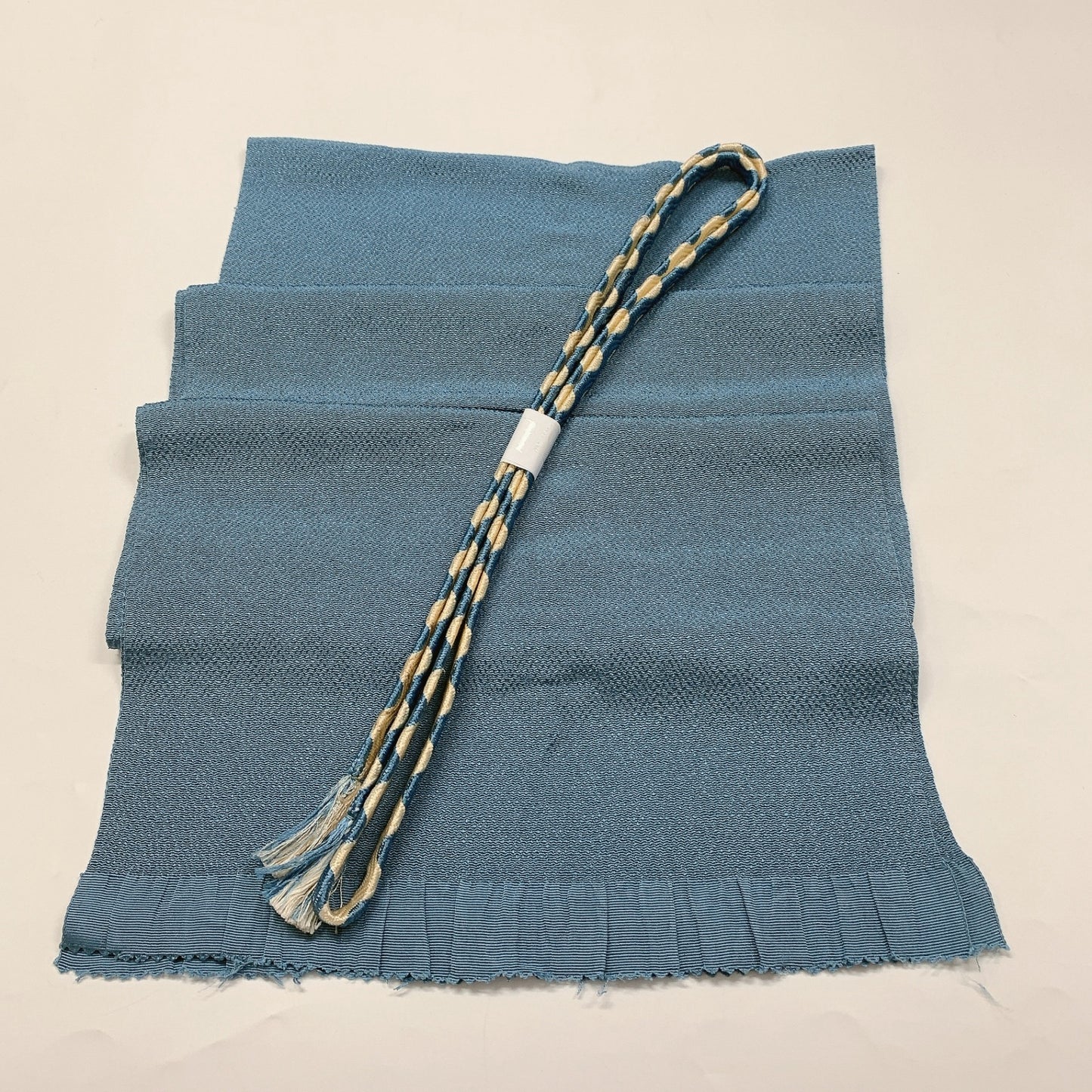 9011# Japanese Kimono Accessory Vintage Obiage and Obijime 2-piece Set Silk