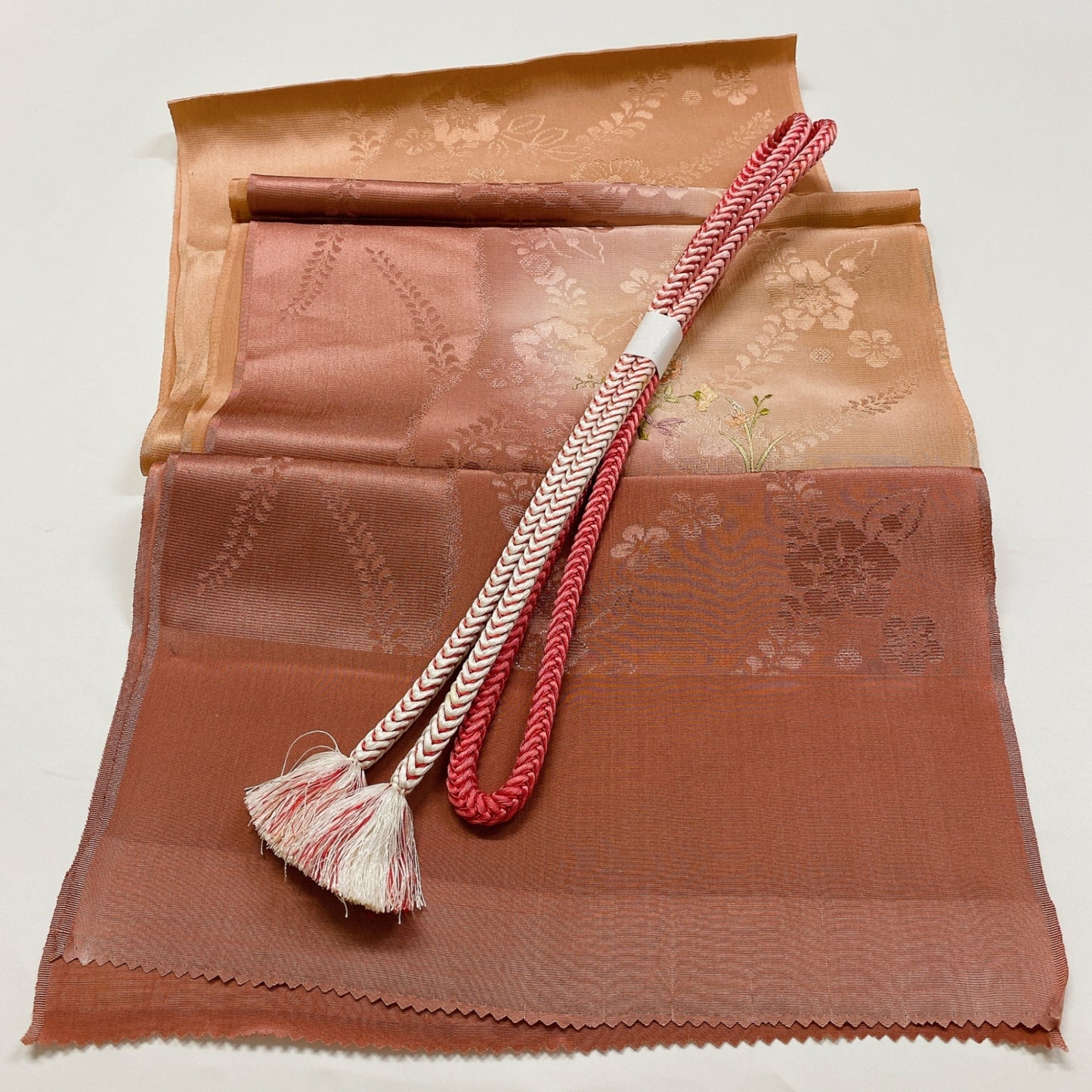 ［8318］帯締め 帯揚げ セット 辻ヶ花 ぼかし 正絹 着物 帯絞め