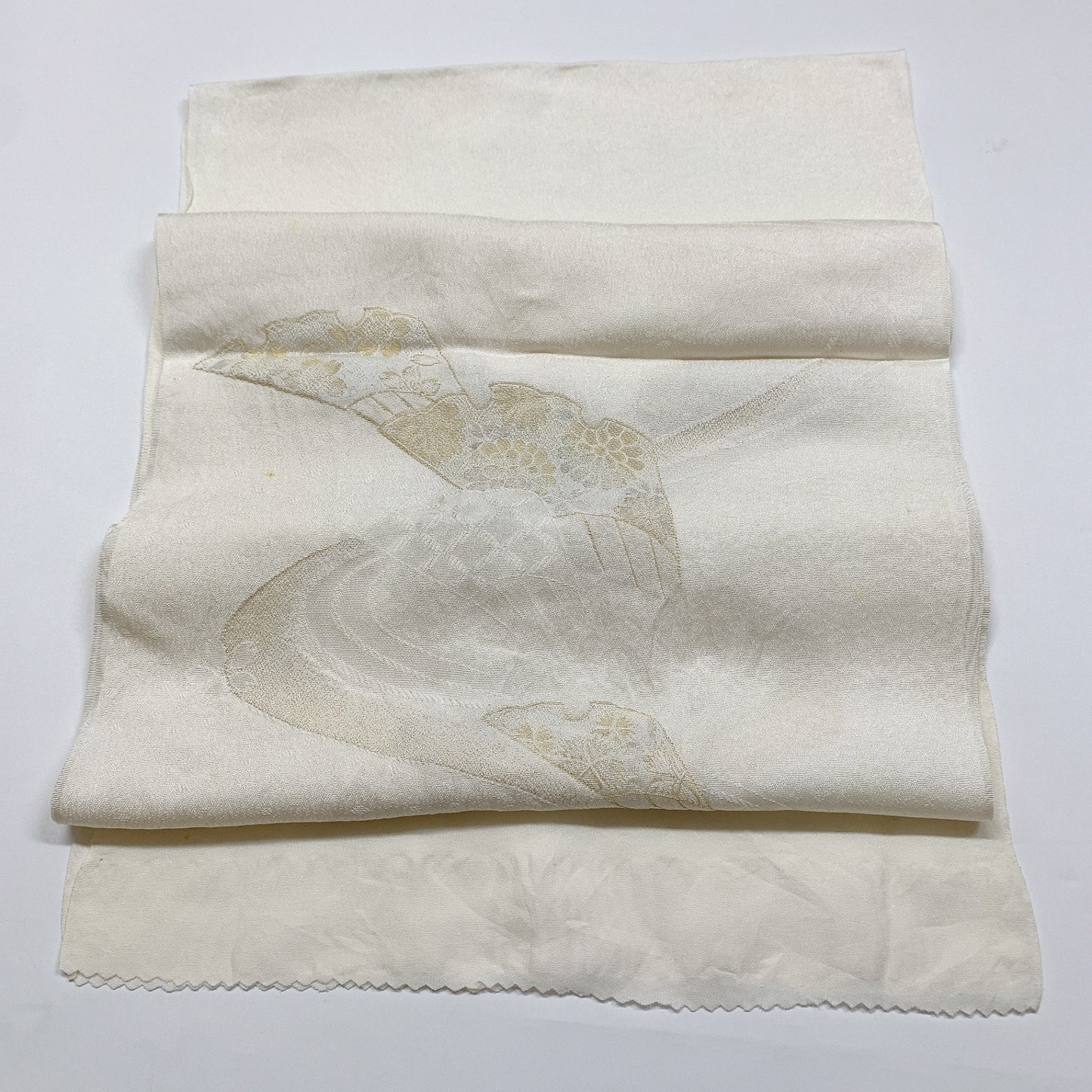 8721# Japanese Kimono Accessory Vintage Obiage and Obijime 2-piece Set Silk