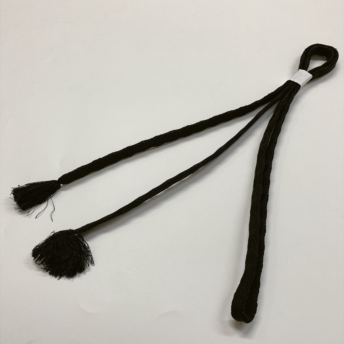 ［9802］帯締め 帯揚げ セット 小花柄 黒 逸品 正絹 着物 帯絞め