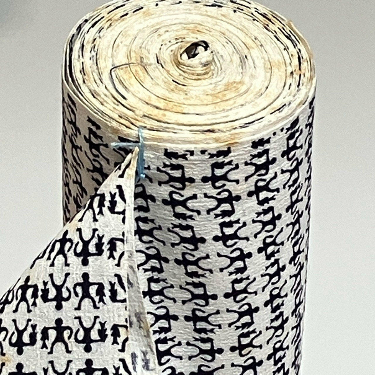 ［9524］浴衣 反物 綿 一反 着尺 人物模様
