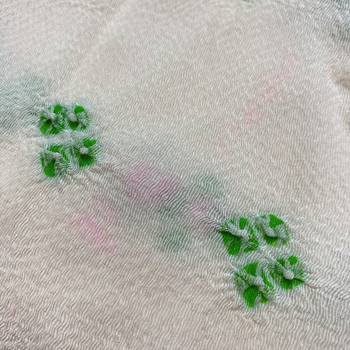 ［9874］帯締め 帯揚げ セット 花菱文様 縮緬 絞り 正絹 着物 帯絞め