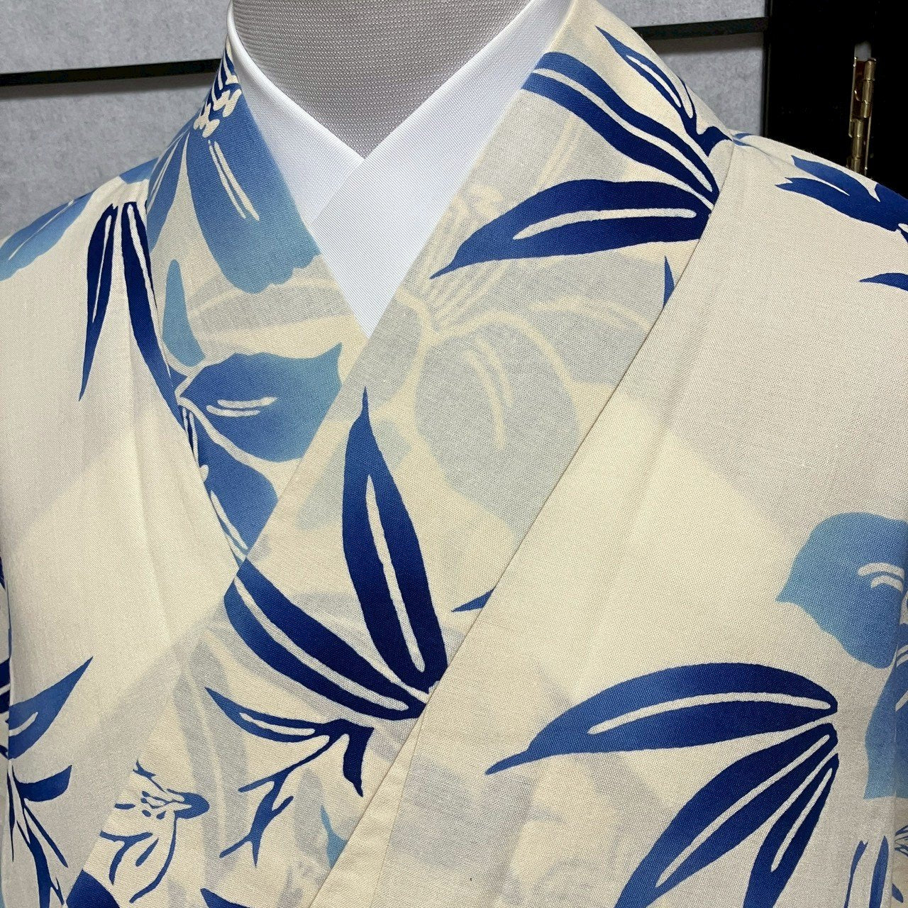 ［9061］浴衣 草花文様 綿 ゆかた レディース リメイク