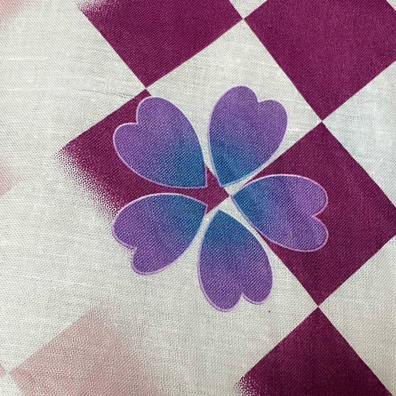 ［9131］浴衣 美品 草花吉祥文様 ゆかた 綿 レディース リメイク