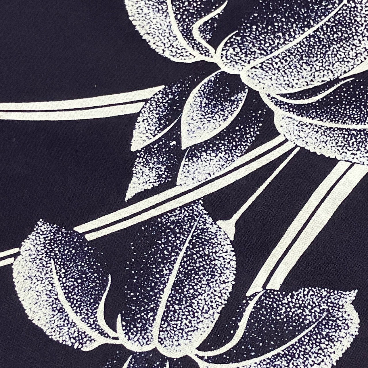 ［9507］浴衣 反物 一反 綿 着尺 草花文様