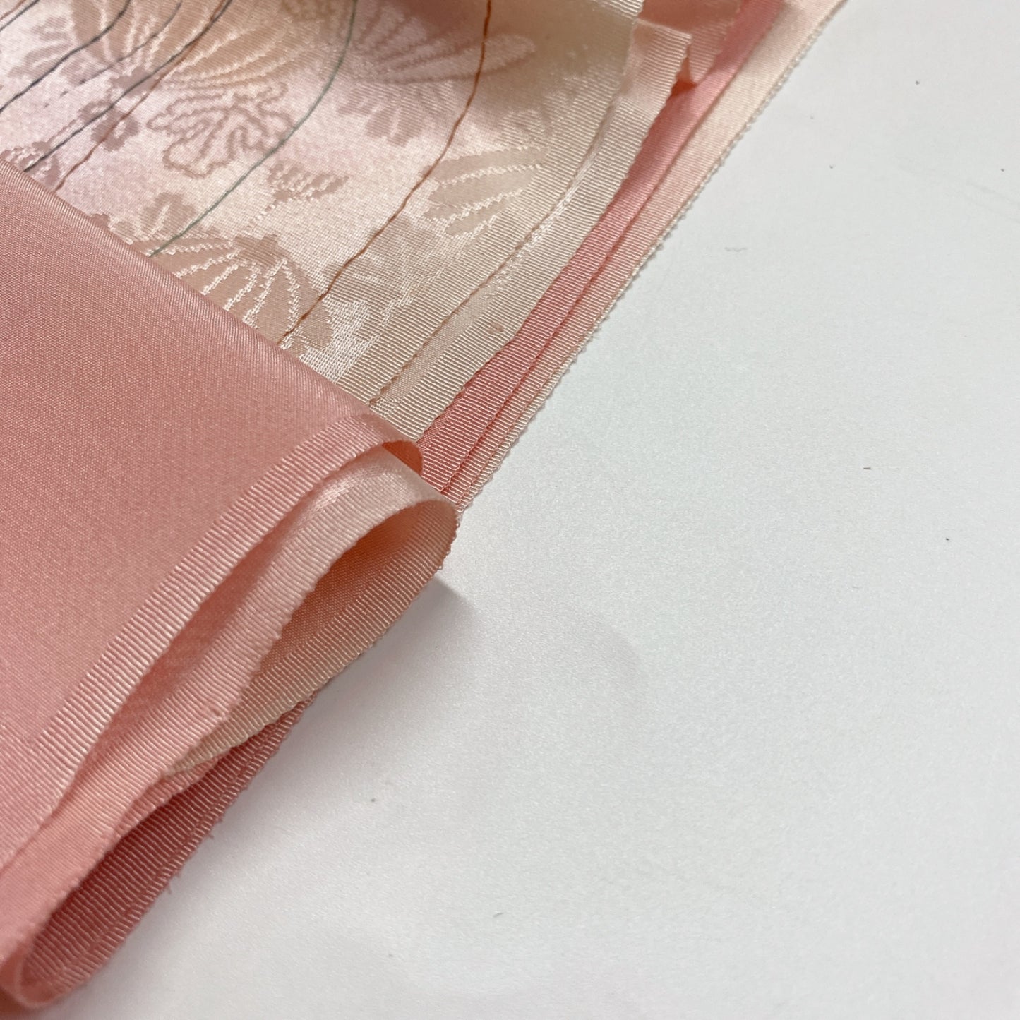 ［8600］帯締め 帯揚げ セット 草花文様 ぼかし 金糸 正絹 着物 帯絞め