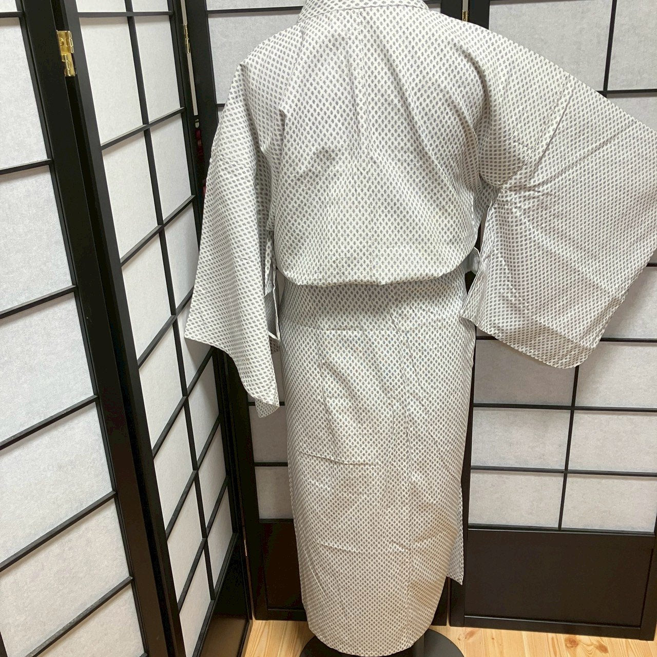 ［9091］浴衣 菱文様 綿 ゆかた レディース リメイク