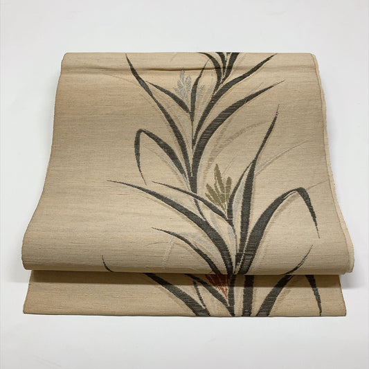 9416# Japanese Vintage Nagoya Obi Belt Kimono Fabric Silk Traditional