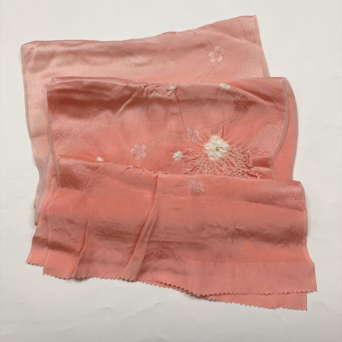 ［9893］帯締め 帯揚げ セット 草花流水文様 絞り 正絹 着物 帯絞め