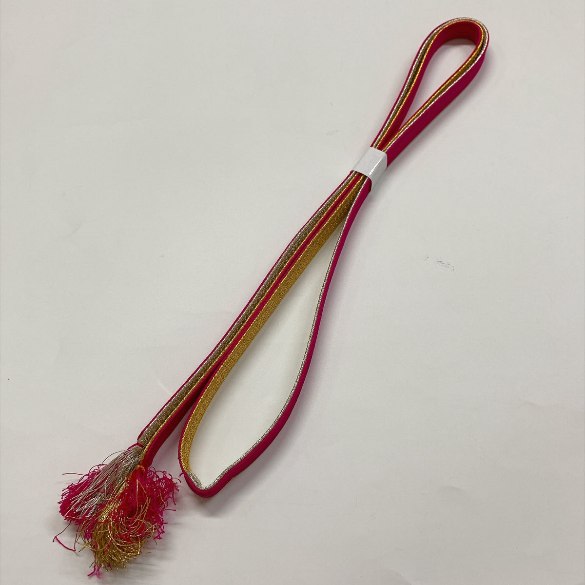 ［9869］帯締め 帯揚げ 秋草文様 金彩 切ばみ 正絹 着物 帯絞め