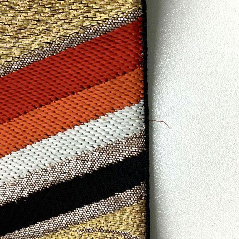 4992# Japanese Vintage Fukuro Obi Belt Kimono Fabric Silk Traditional Untailored