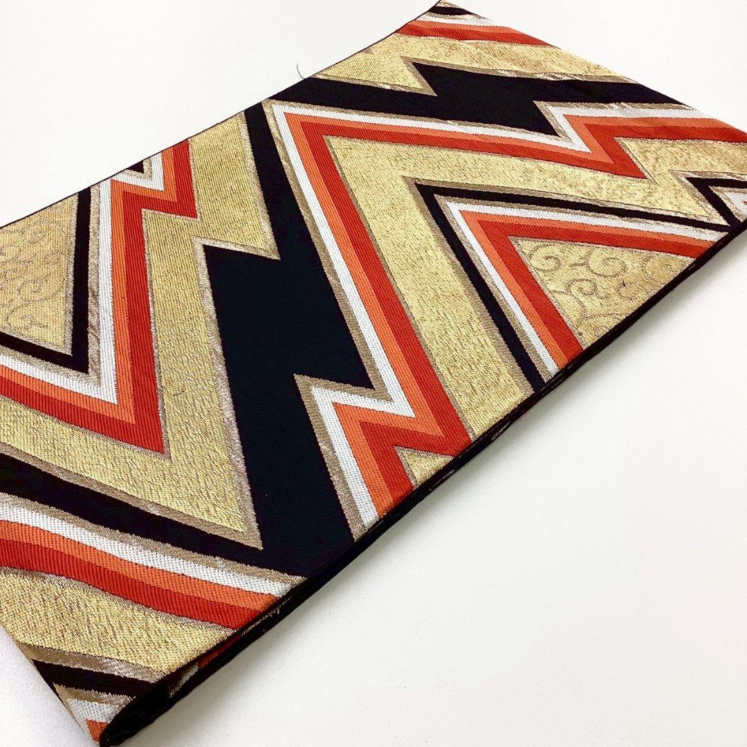 4992# Japanese Vintage Fukuro Obi Belt Kimono Fabric Silk Traditional Untailored