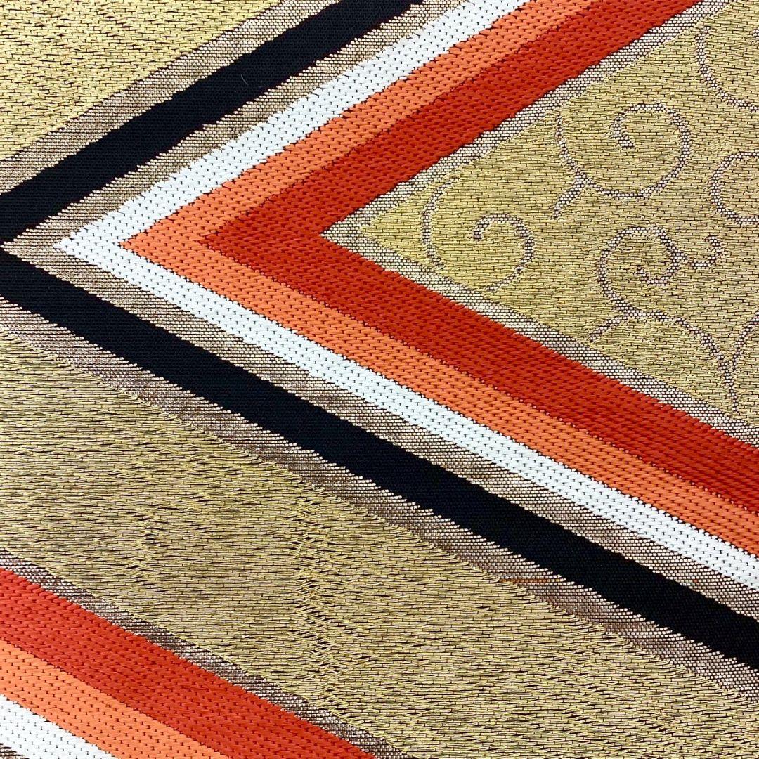 4992# Japanese Vintage Fukuro Obi Belt Kimono Fabric Silk Traditional Untailored