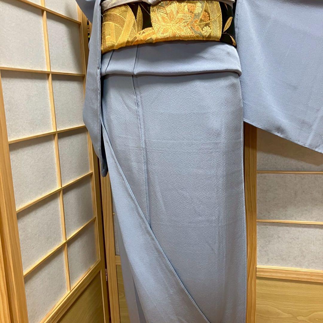 5790# Japanese Kimono Vintage Womens Silk Fabric Robe Kimono only sold Unused