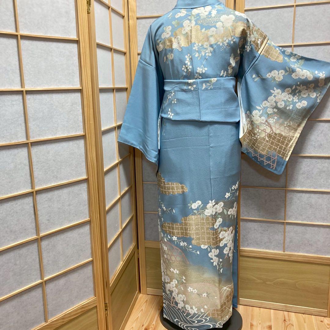 3934# Japanese Kimono Vintage Womens Silk Fabric Robe Kimono only sold