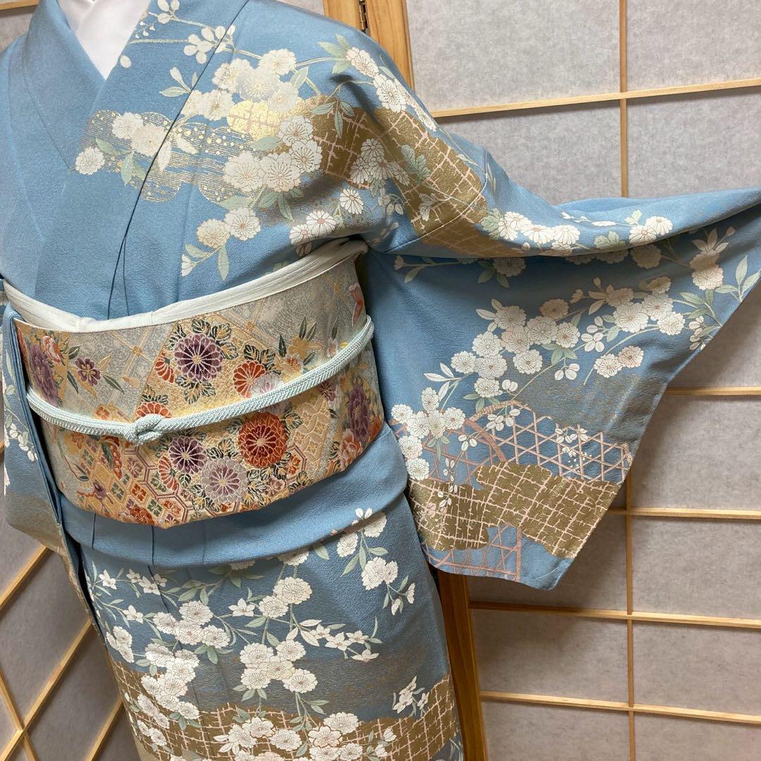 3934# Japanese Kimono Vintage Womens Silk Fabric Robe Kimono only sold