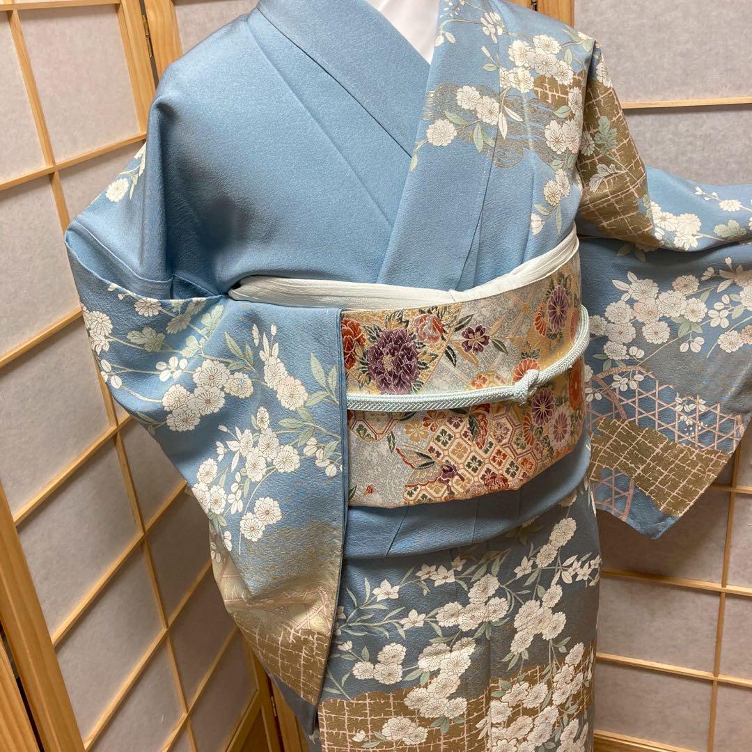 3934# Japanese Kimono Vintage Womens Silk Fabric Robe Kimono only sold