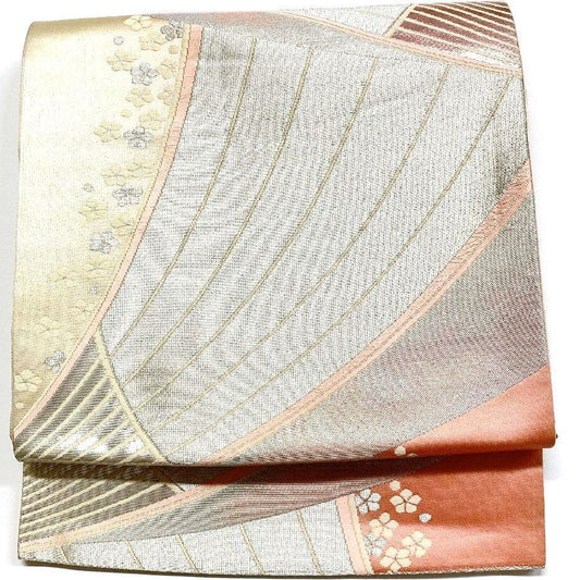 4087# Japanese Vintage Fukuro Obi Belt Kimono Fabric Silk Traditional