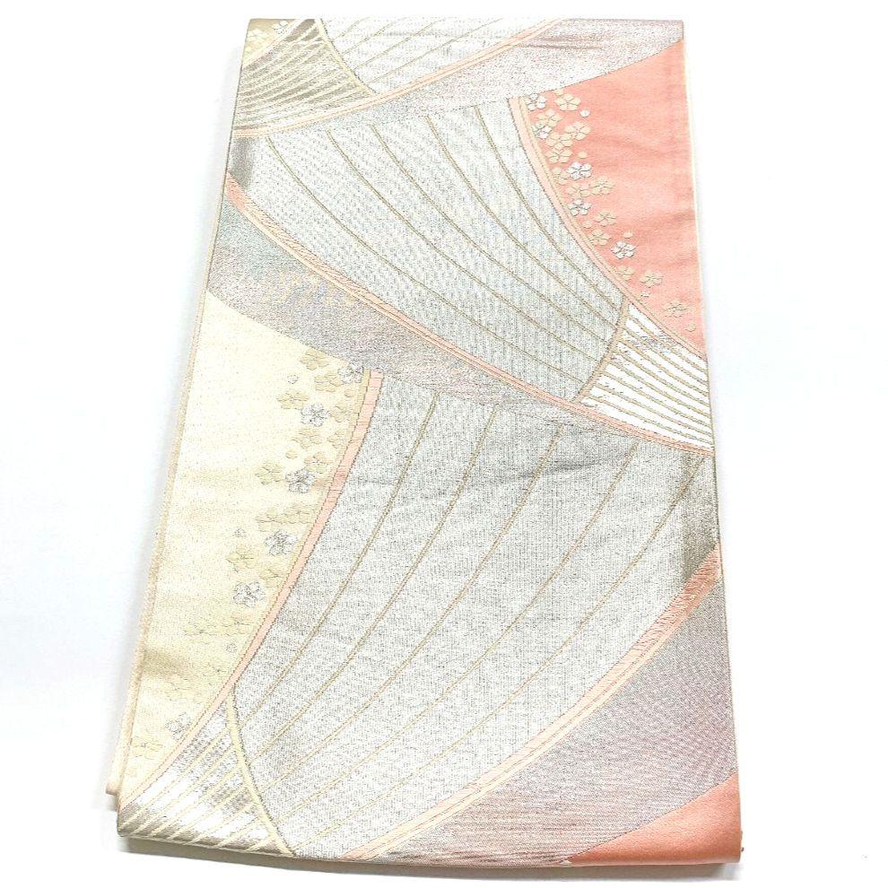 4087# Japanese Vintage Fukuro Obi Belt Kimono Fabric Silk Traditional