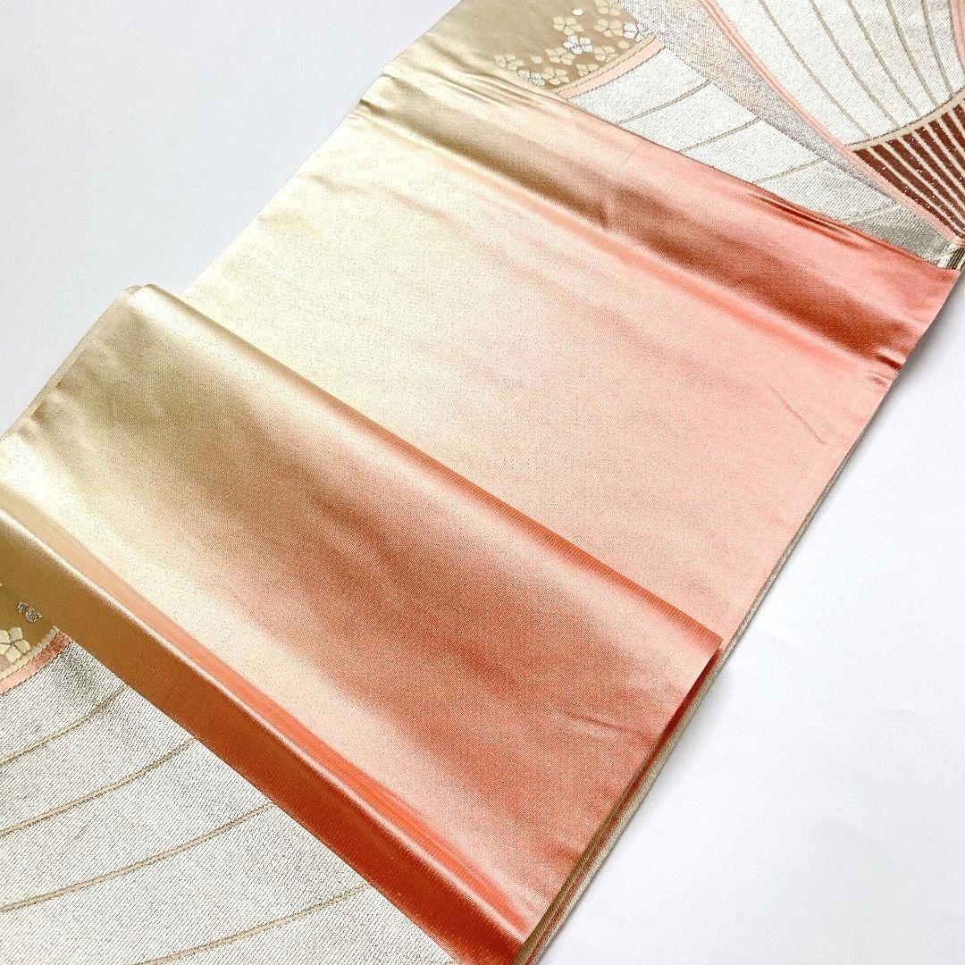 4087# Japanese Vintage Fukuro Obi Belt Kimono Fabric Silk Traditional