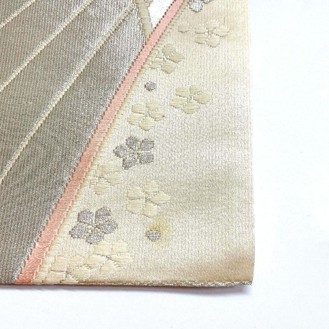 4087# Japanese Vintage Fukuro Obi Belt Kimono Fabric Silk Traditional