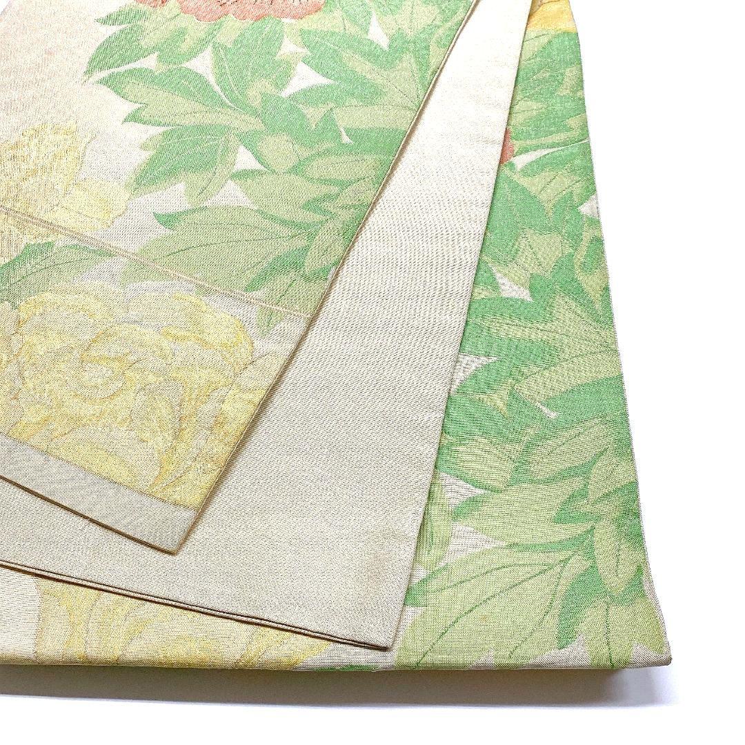 4136# Japanese Vintage Fukuro Obi Belt Kimono Fabric Silk Traditional