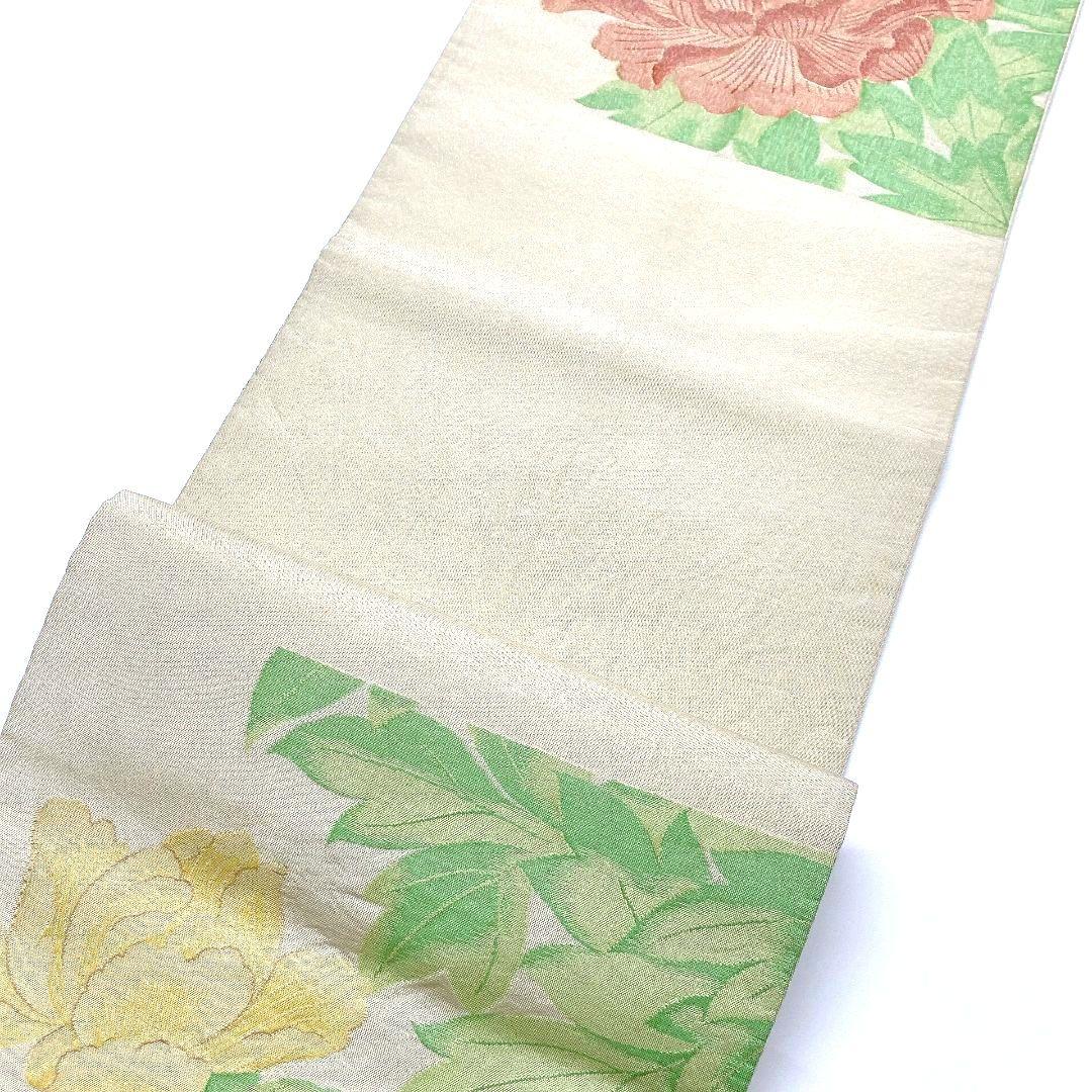 4136# Japanese Vintage Fukuro Obi Belt Kimono Fabric Silk Traditional